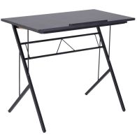 See more information about the Vinsetto Adjustable Height Drawing Table Writing Workstation Art Drawing Drafting Board Craft Table with Tiltable Tabletop Black 90L x 50W x 76-116.5H cm