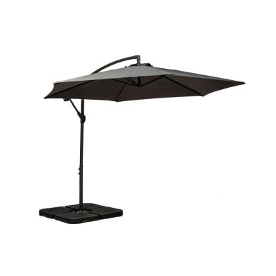 Over Hanging Cantilever Garden Parasol by Royalcraft - 3M Grey