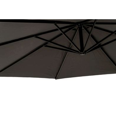 Deluxe Rotating Over Hanging Cantilever Garden Parasol by Royalcraft - 3M Grey