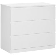 See more information about the Homcom Chest Of Drawers 3-Drawer Storage Organiser Unit For Bedroom Living Room White