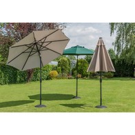 See more information about the Elizabeth Garden Parasol by Garden Must Haves - 2.2M Taupe