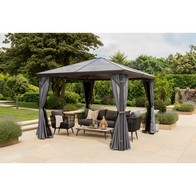 See more information about the Runcton Garden Gazebo by Garden Must Haves with a 3 x 3M Grey Canopy