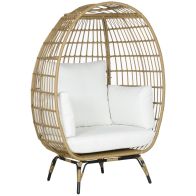 See more information about the Outsunny PE Rattan Outdoor Egg Chair