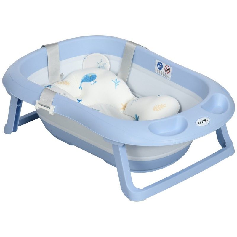 Baby Bathtub With Non-slip Support Legs Blue by Zonekiz