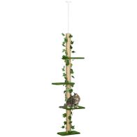 See more information about the PawHut 242cm Adjustable Floor-To-Ceiling Cat Tree