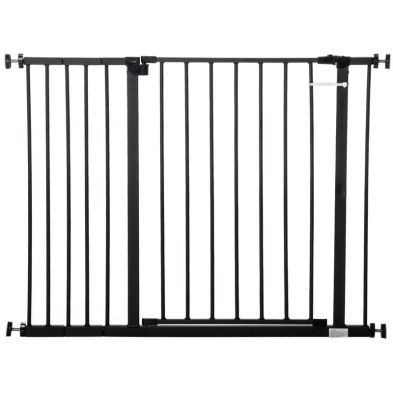 See more information about the PawHut Pressure Fitted Pet Dog Safety Gate Metal Fence Extending 76-107cm Wide