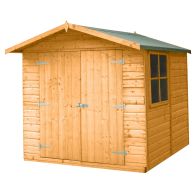 See more information about the Shire Alderney 6' 11" x 7' 8" Apex Shed - Premium Dip Treated Shiplap