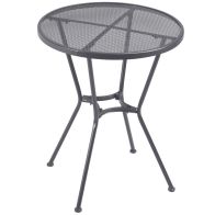 See more information about the Outsunny 60cm Round Garden Dining Table Metal Outside Bistro Table with Mesh Tabletop for Garden Balcony Deck
