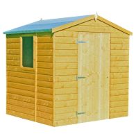 See more information about the Shire Evan 5' 3" x 6' 8" Apex Shed - Premium Dip Treated Shiplap