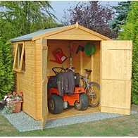 See more information about the Shire Arran 5' 10" x 5' 10" Apex Shed - Premium Dip Treated Shiplap