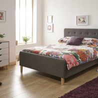 Ashbourne Double Ottoman Bed Grey