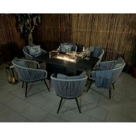 See more information about the Aspen Garden Patio Dining Set by Royalcraft - 6 Seats Grey Cushions
