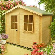 See more information about the Shire Avesbury 9' 3" x 8' 11" Apex Log Cabin - Premium 19mm Cladding Log Clad