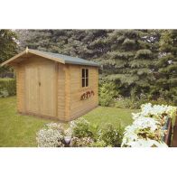 See more information about the Shire Ashdown 7' 10" x 7' 10" Apex Log Cabin - Premium 28mm Cladding Tongue & Groove