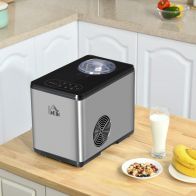 See more information about the 140W 900ml Ice Cream Maker With Timer Silver & Black by Homcom