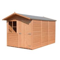 See more information about the Shire Barraca 7' x 10' 11" Apex Shed - Premium Dip Treated Shiplap