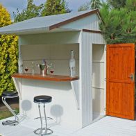 See more information about the Shire Paradise 6' 4" x 7' 7" Reverse Apex Shed - Premium Dip Treated Shiplap
