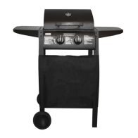 See more information about the Deluxe Steel 2 Burner Auto Ignition Gas Garden Barbecue Grill - Black