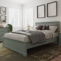 See more information about the Banbury Double Bed Pine Dark Green 5 x 7ft