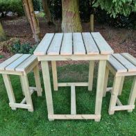 See more information about the Butchers Garden Bistro Set by Croft - 2 Seats