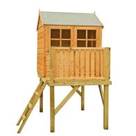 See more information about the Shire Bunny 3' 11" x 5' 11" Apex Children's Playhouse - Premium Dip Treated Shiplap