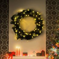See more information about the Christmas Ornament Wreath Light Warm White Indoor 50 LED - 55cm