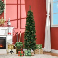 See more information about the 5ft Slim Pencil Christmas Tree Artificial - Slim 412 Tips