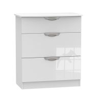 See more information about the Weybourne Chest of Drawers White 3 Drawers - 88.5cm