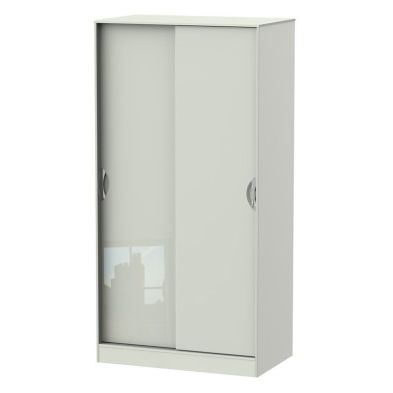 See more information about the Weybourne Tall Sliding Door Wardrobe Off-white 2 Doors
