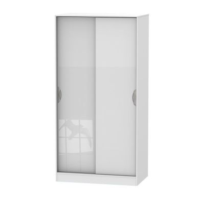 See more information about the Weybourne Tall Sliding Door Wardrobe White 2 Doors