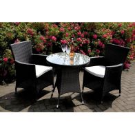 See more information about the Valencia Rattan Garden Bistro Set by Royalcraft - 2 Seats Ivory Cushions