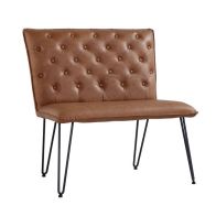 See more information about the Urban Chesterfield Studded Back Small Dining Bench Tan