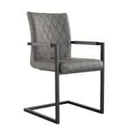 See more information about the Urban Bauhaus Diamond Stitch Carver Dining Chair Grey