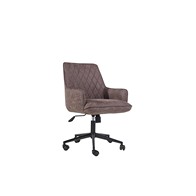 See more information about the Pair of Urban Bauhaus Office Chairs Metal & Faux Leather Brown