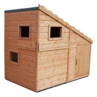 See more information about the Shire Command Post 5' 10" x 3' 10" Pent Children's Playhouse - Premium Dip Treated Shiplap