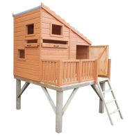 See more information about the Shire Command Post 5' 10" x 7' 4" Pent Children's Playhouse - Premium Dip Treated Shiplap