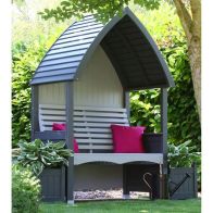 See more information about the AFK Premium Cottage Arbour Charcoal & Stone 2 Seat