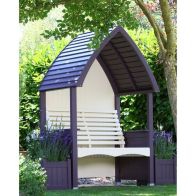 See more information about the AFK Premium Cottage Arbour Lavender & Cream 2 Seat
