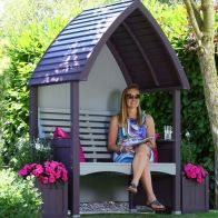 See more information about the AFK Premium Cottage Arbour Lavender & Stone 2 Seat
