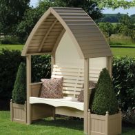 See more information about the AFK Premium Cottage Arbour Nutmeg & Cream 2 Seat