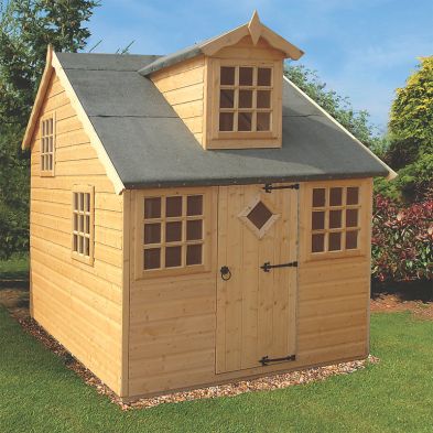See more information about the Shire Enchanted Cottage Garden Playhouse (6' x 8')