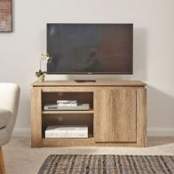 See more information about the Canyon TV Unit 2 Door 2 Shelf Oak Style