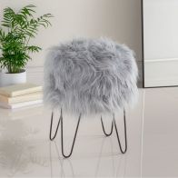 See more information about the Hamilton McBride Grey Fur Footstool