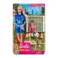 See more information about the Barbie You Can Be Anything Soccer Coach Toy Doll