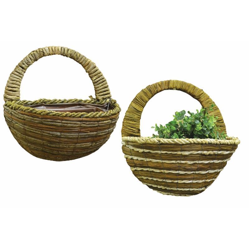 Aztec Wall Basket Planter (14")