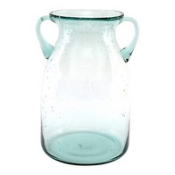 See more information about the Vase Glass with Bubble Pattern - 28cm