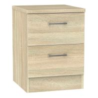 See more information about the Elmsett Slim Bedside Table Natural 2 Drawers