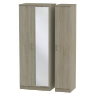 See more information about the Elmsett Tall Wardrobe Brown 3 Doors