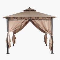 See more information about the Dubai Garden Gazebo by Royalcraft with a 3 x 3M Mocha Canopy