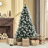 See more information about the 5ft Christmas Tree Artificial - White Frosted Green 676 Tips